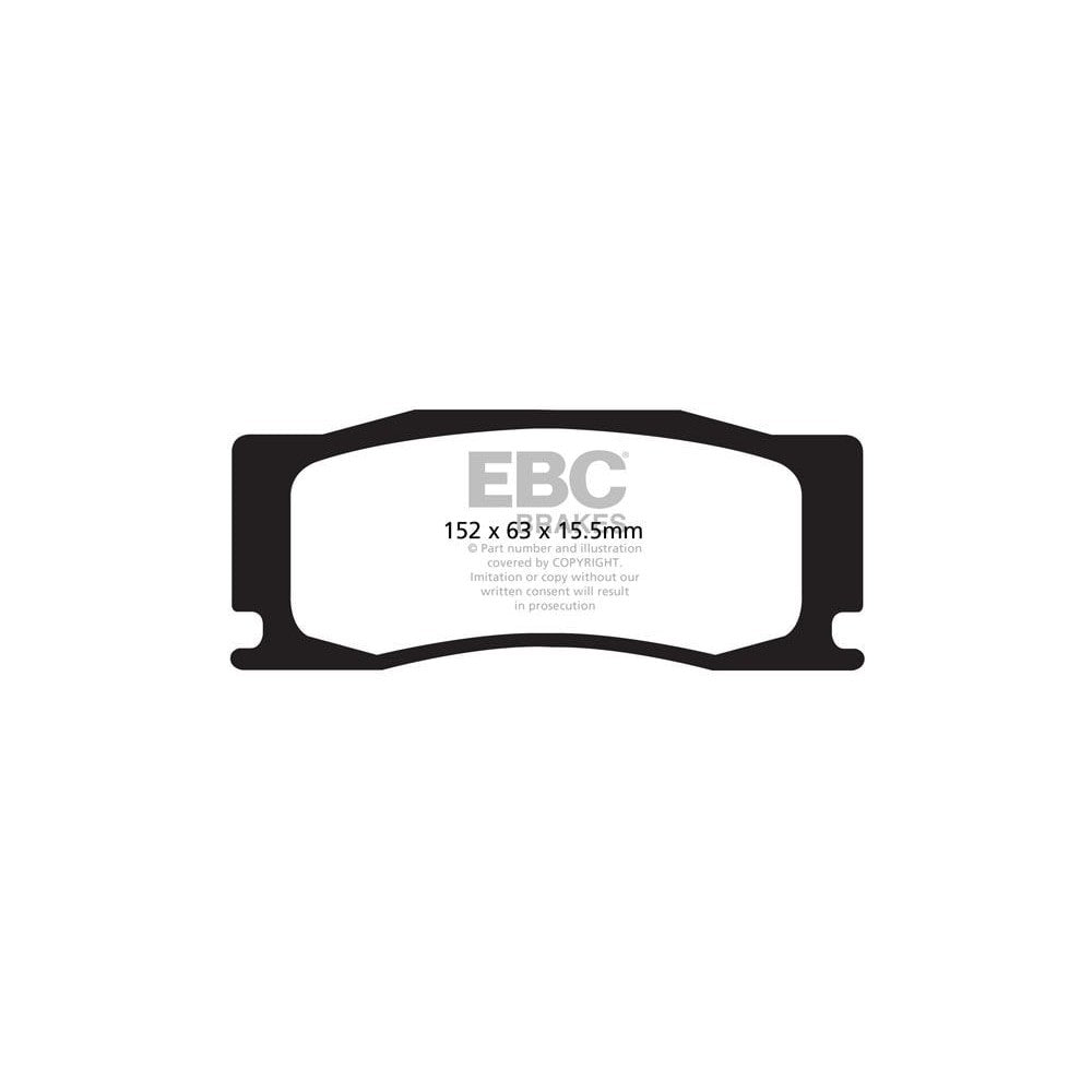 EBC Yellowstuff Brake Pads 152mm x 63mm DP42111R - Front