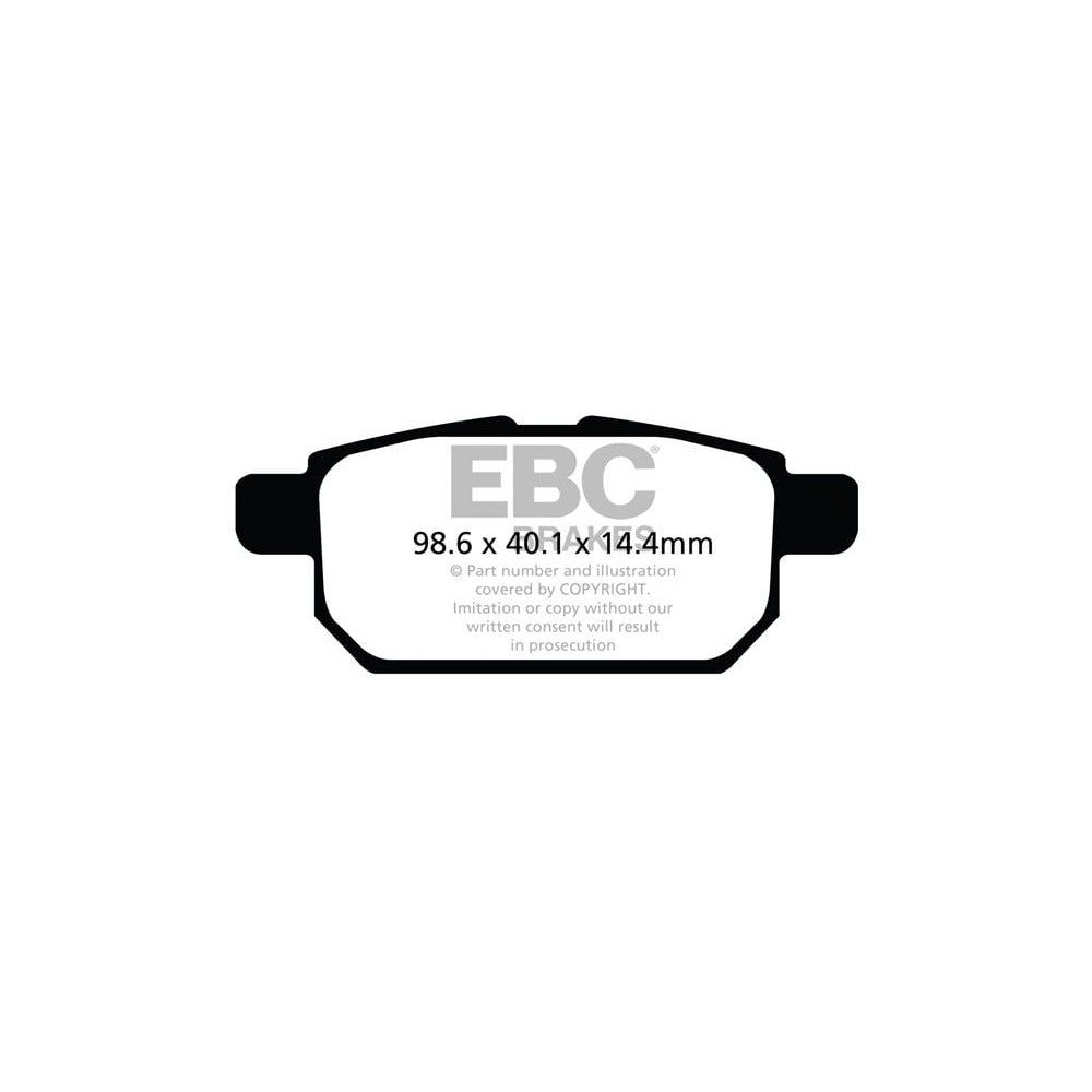 EBC Ultimax Brake Pads 98.6mm x 40.1mm DPX2120 - Rear