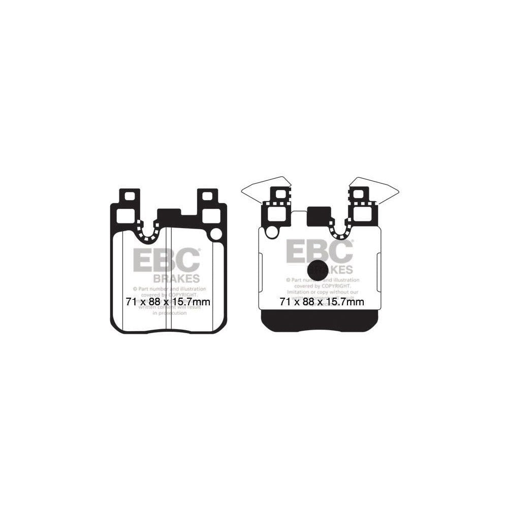 EBC Ultimax Brake Pads 71mm x 88mm DPX2133 - Rear