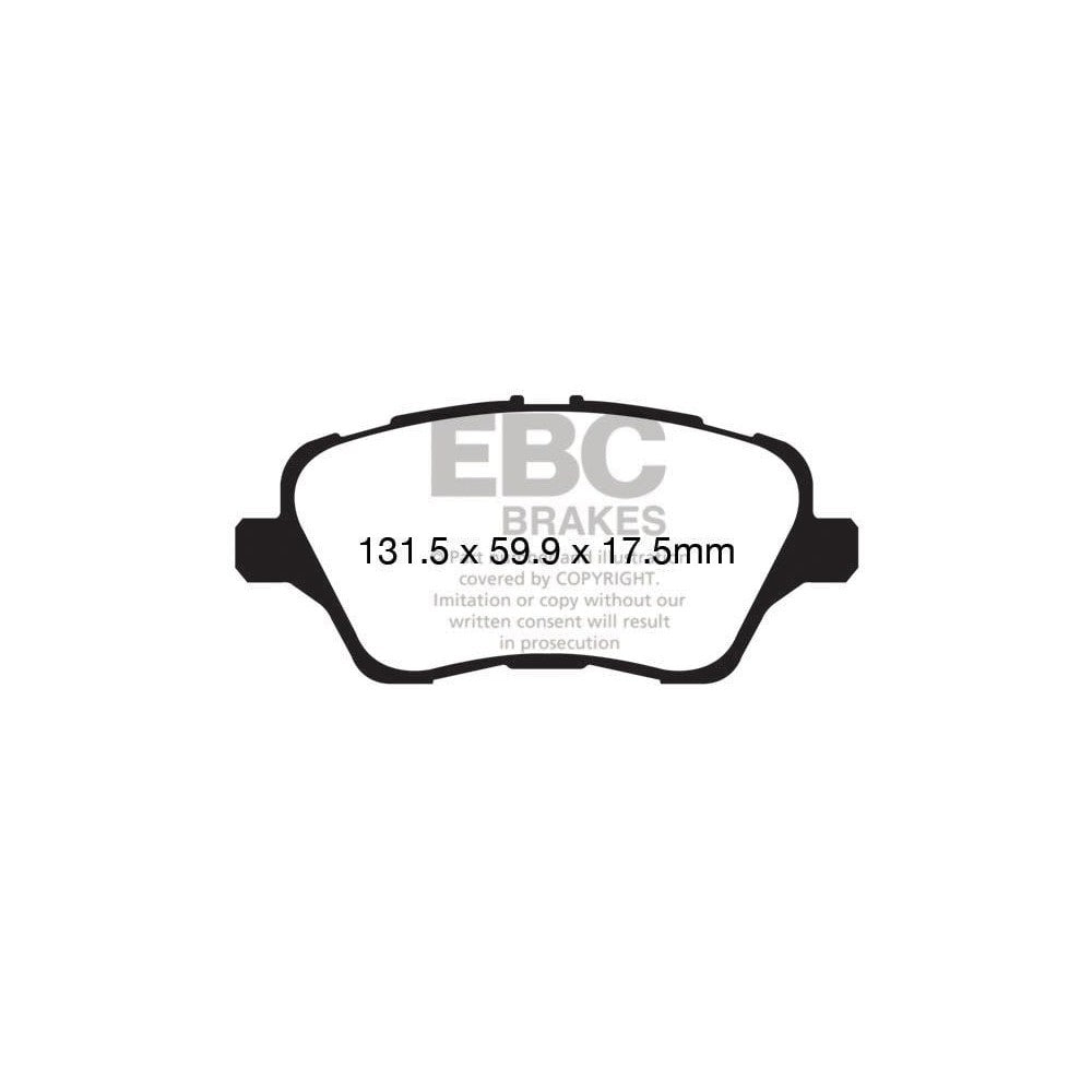EBC Ultimax Brake Pads 131.5mm x 59.9mm DPX2149 - Front
