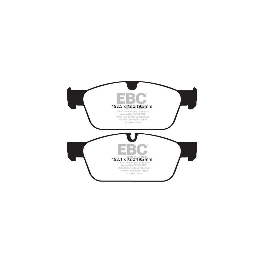 EBC Yellowstuff Brake Pads 183.1mm x 72mm DP42156R - Front