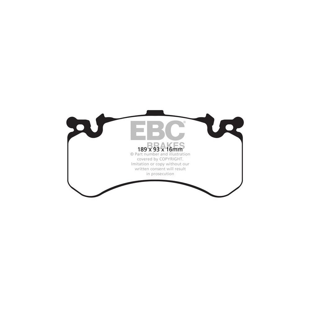 EBC Bluestuff NDX Brake Pads 189mm x 93mm DP52158NDX - Front