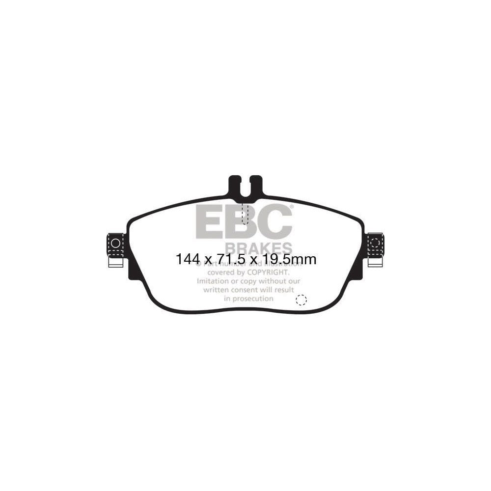 EBC Greenstuff 6000 Brake Pads 144mm x 71.5mm DP62165 - Front