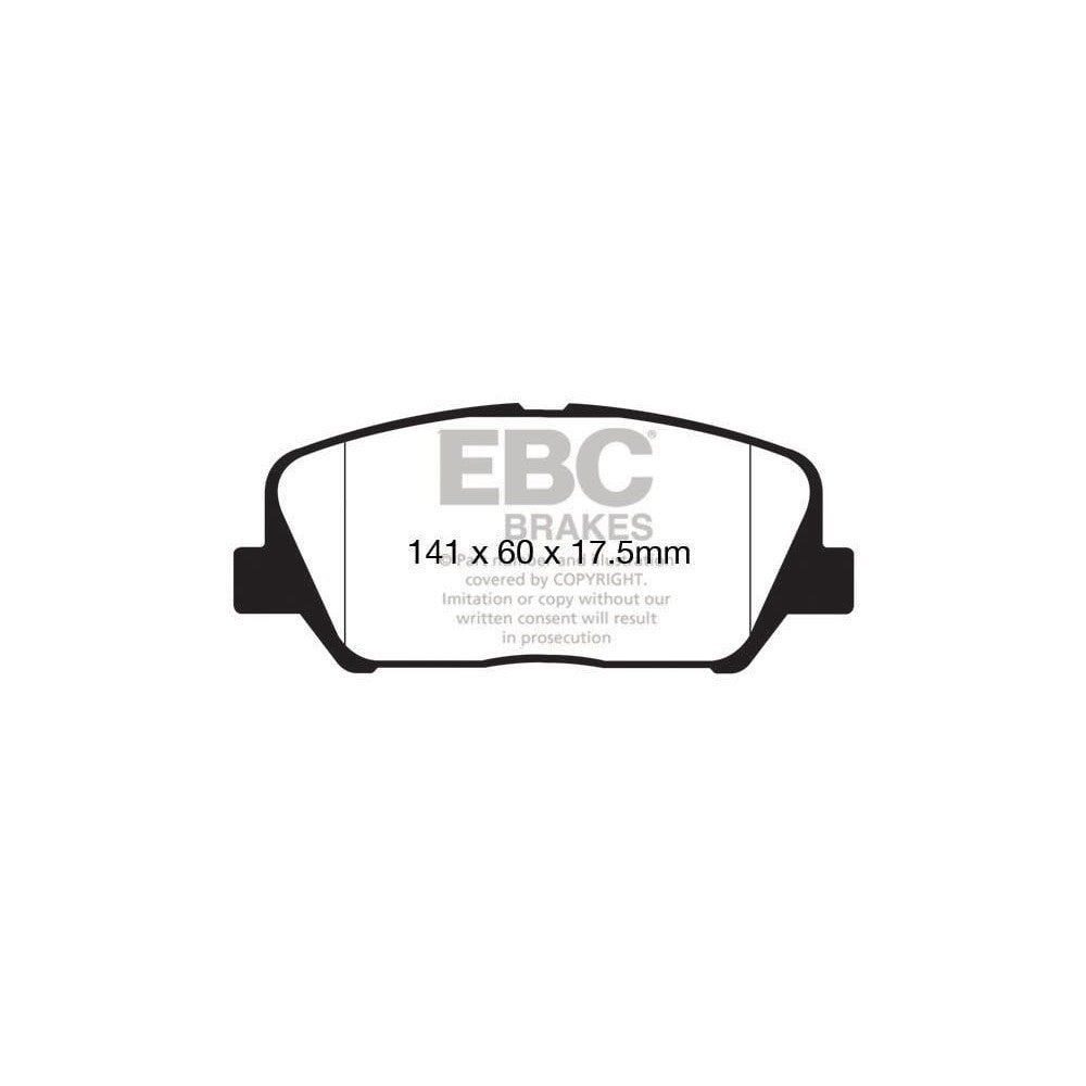EBC Ultimax Brake Pads 141mm x 60mm DPX2172 - Front