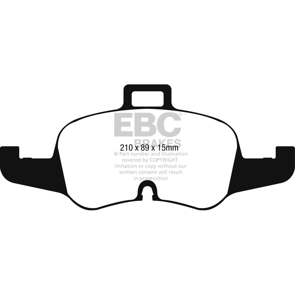 EBC Bluestuff NDX Brake Pads 210mm x 89mm DP52256NDX - Front