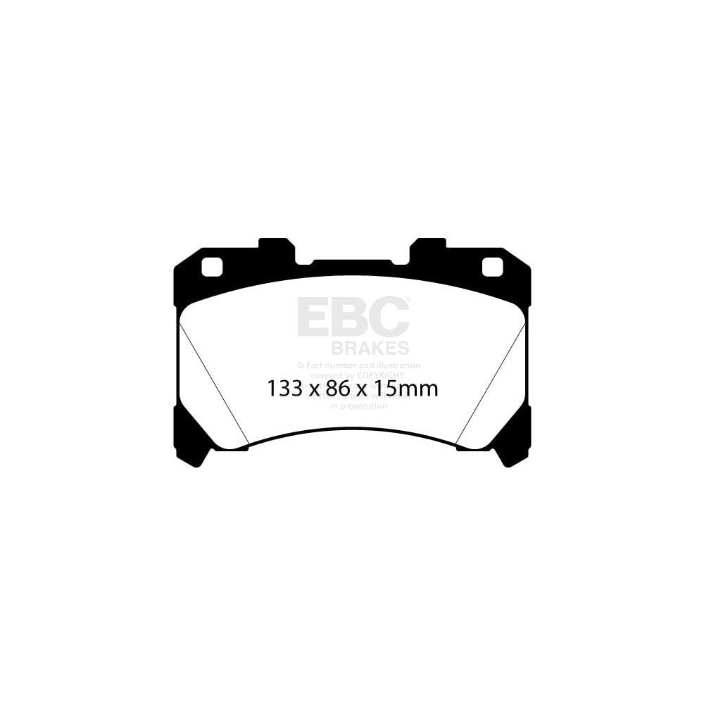 EBC RP-1 Brake Pads 133.5mm x 85.7mm DP82430RP1 - Front