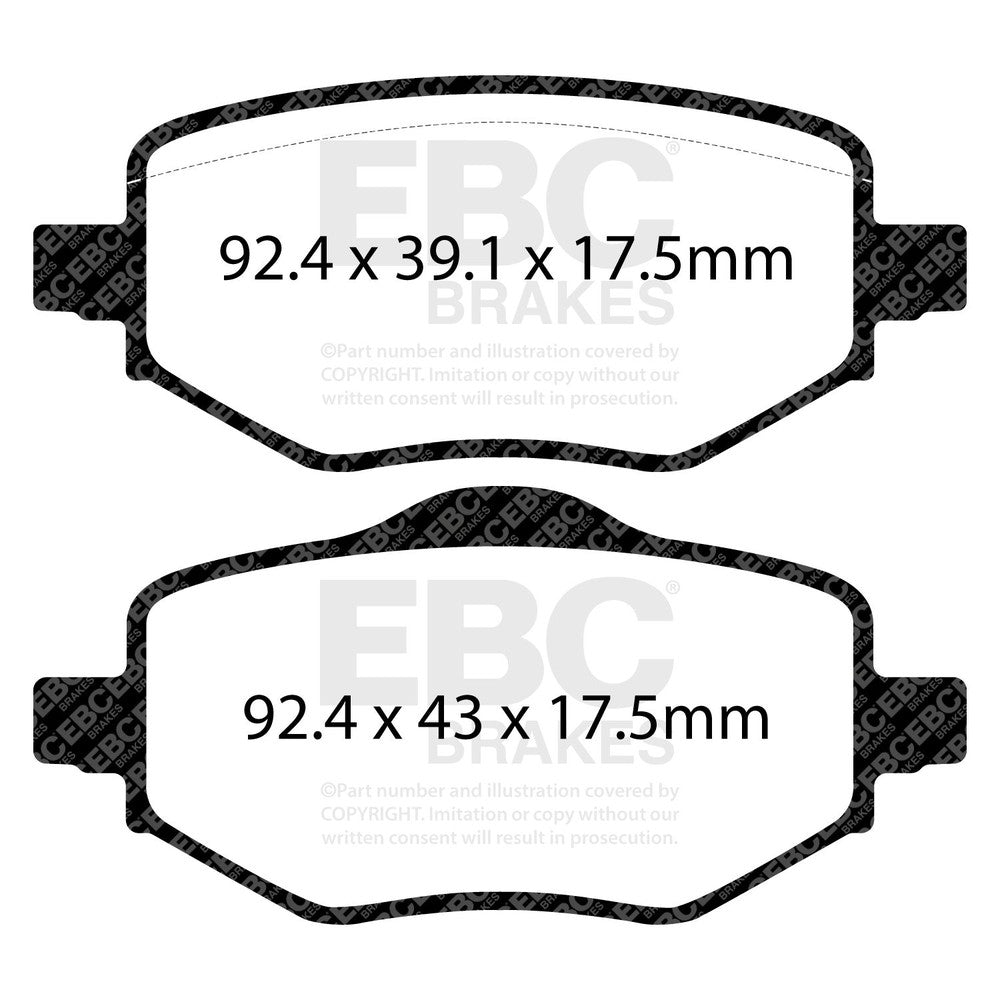 EBC Yellowstuff Brake Pads - DP42442R - Rear