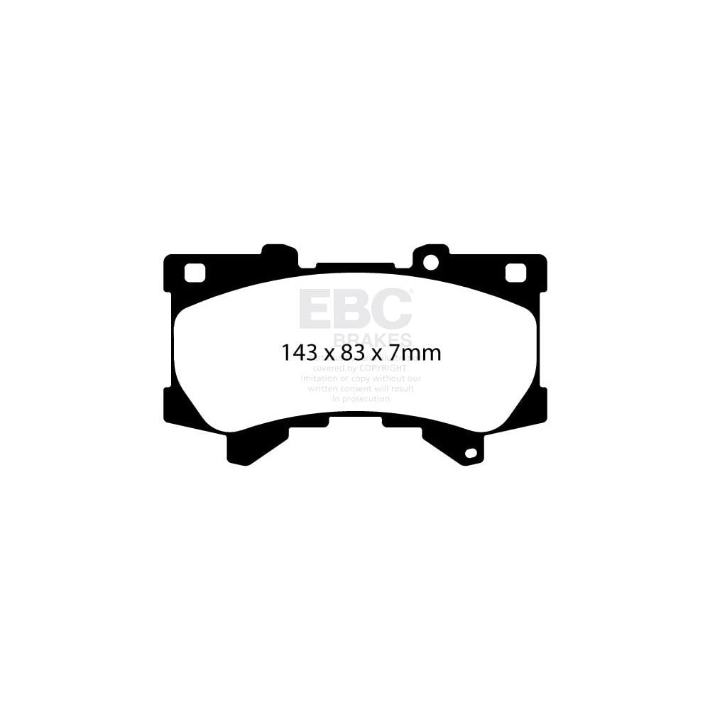 EBC Bluestuff NDX Brake Pads 143mm x 83mm DP52460NDX - Front