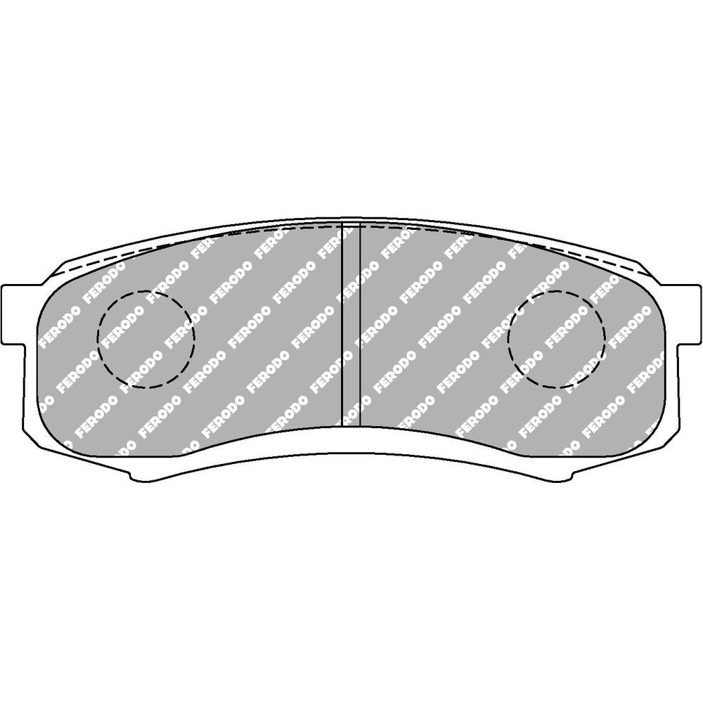 Ferodo DS2500 Brake Pads 116mm x 44.3mm FCP1021H - Rear