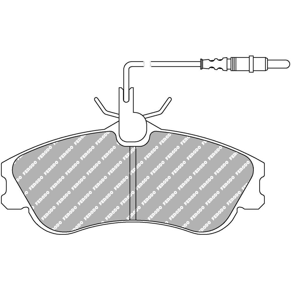 Ferodo DS2500 Brake Pads 130mm x 56mm FCP1112H - Front