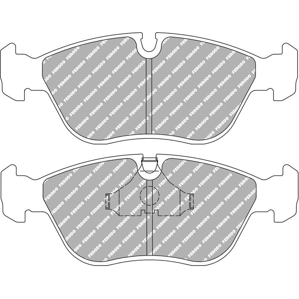 Ferodo DS2500 Brake Pads 156.4mm x 58.7mm FCP1285H - Front