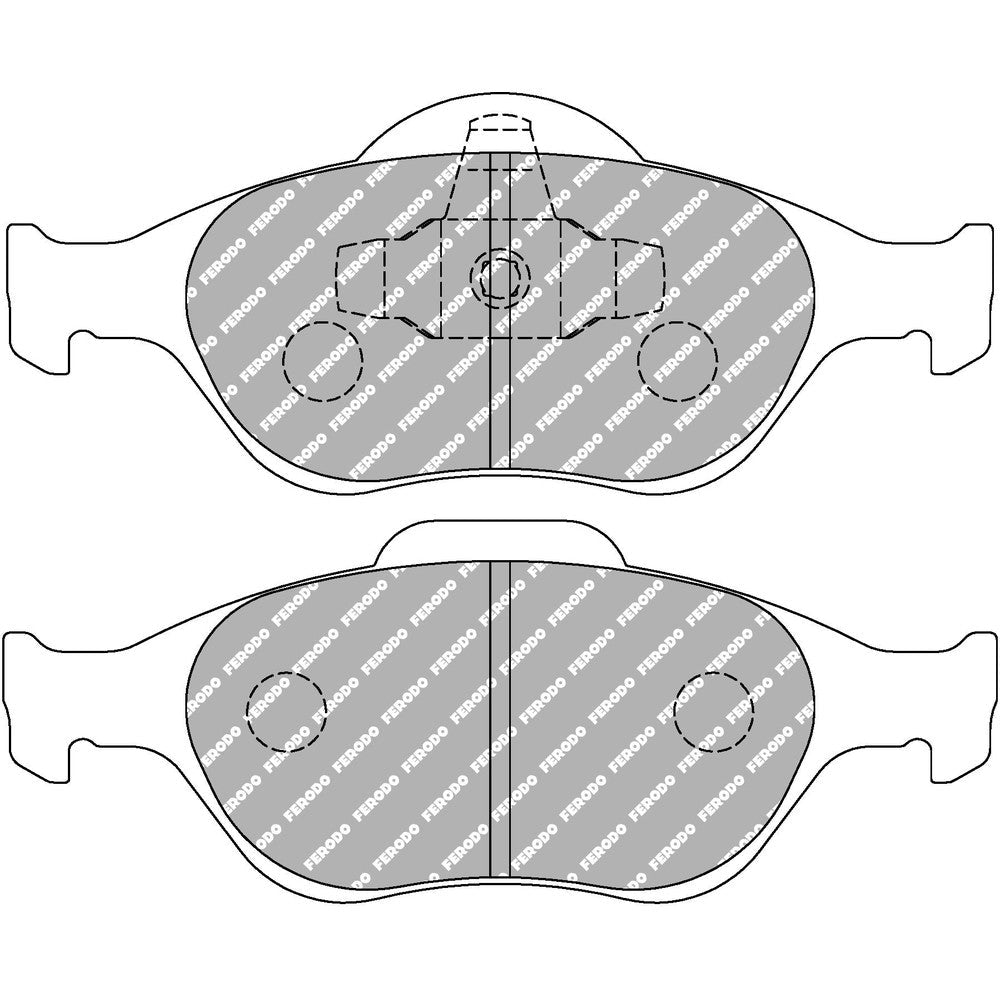 Ferodo DS3000 Brake Pads 150.2mm x 61.5mm FCP1394R - Front