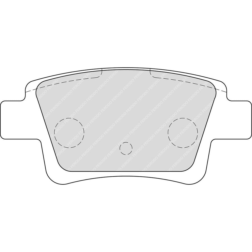 Ferodo DS2500 Brake Pads 102mm x 47mm FCP1858H - Rear