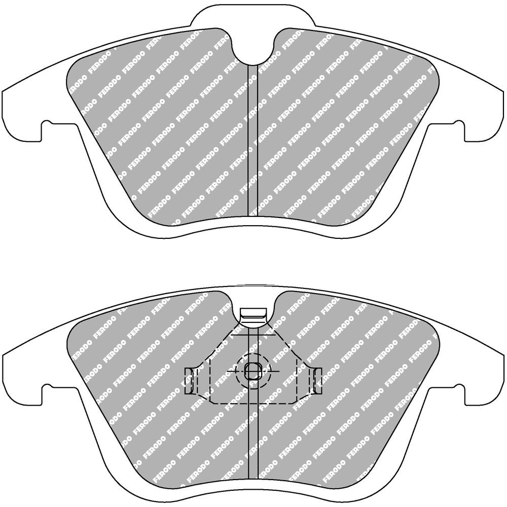 Ferodo DS2500 Brake Pads 155.1mm x 72.3mm FCP4045H - Front