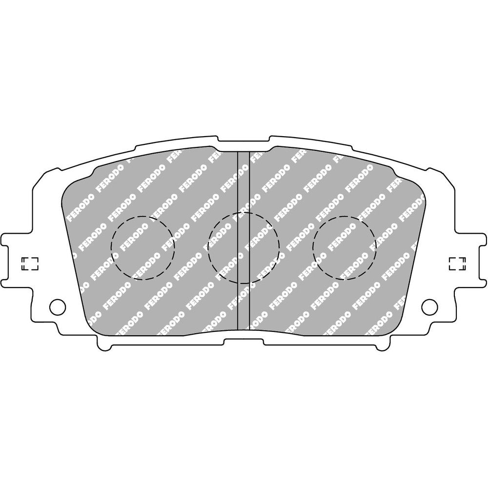 Ferodo DS2500 Brake Pads 122.95mm x 55.1mm FCP4081H - Front