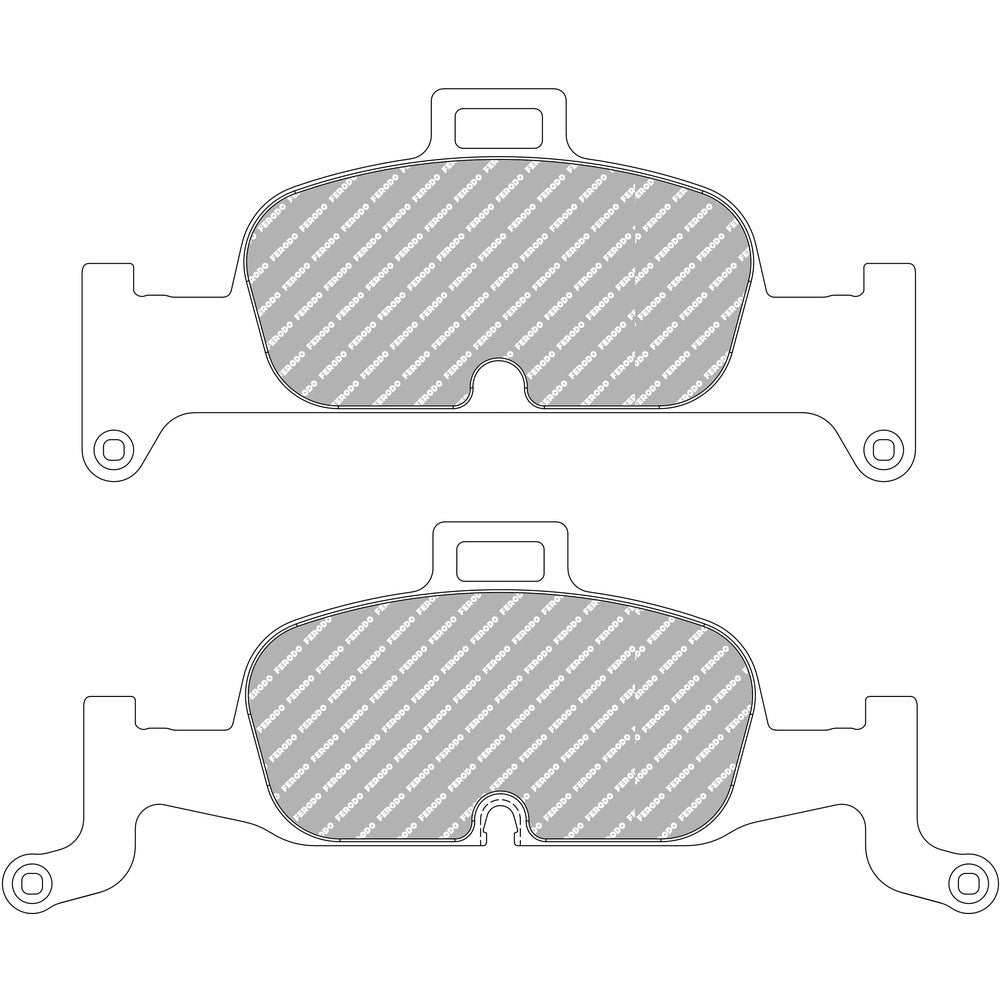 Ferodo DS2500 Brake Pads 201.2mm x 99mm FCP4616H - Front