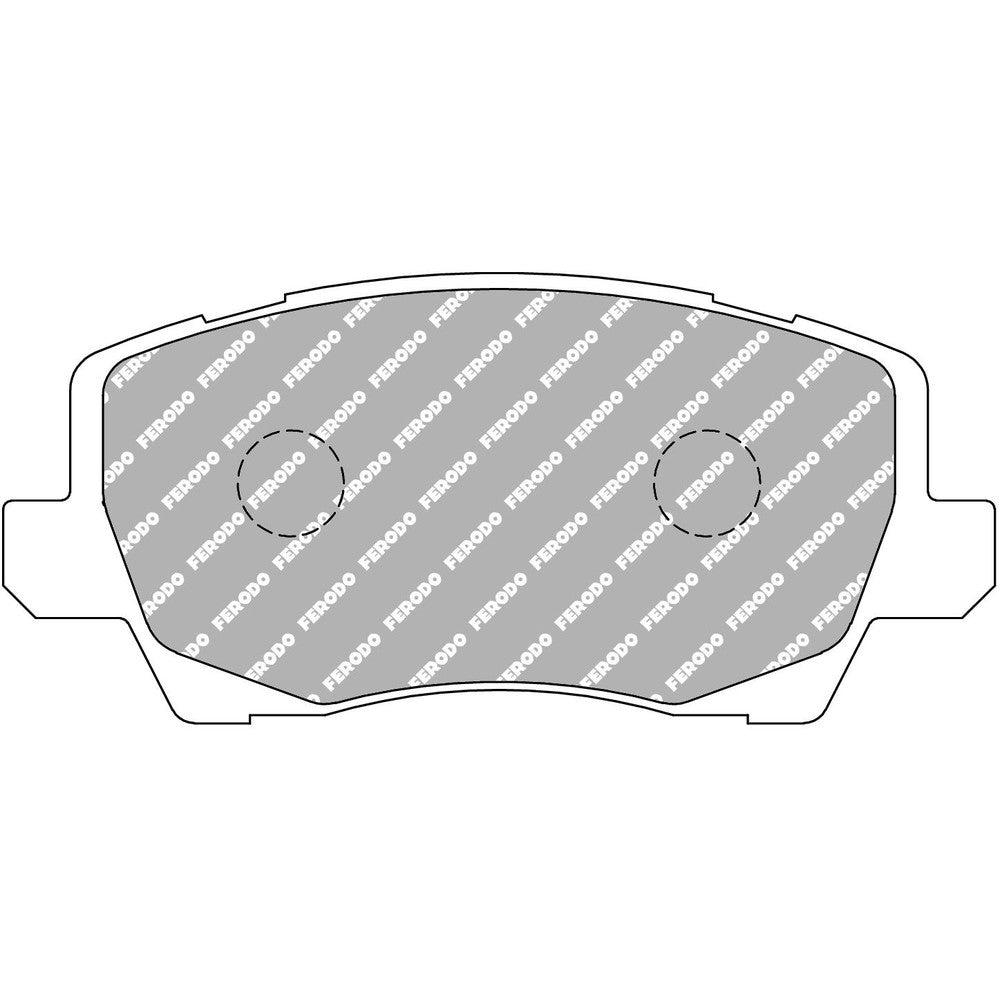 Ferodo DS2500 Brake Pads 121.6mm x 55.5mm FCP5037H - Front
