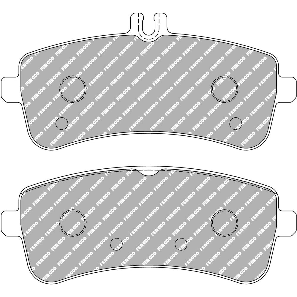 Ferodo DS1.11 Brake Pads 146.2mm x 68.5mm FCP5108W - Rear