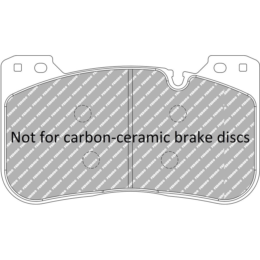 Ferodo DS2500 Brake Pads 184.9mm x 106.7mm FCP5301H - Front