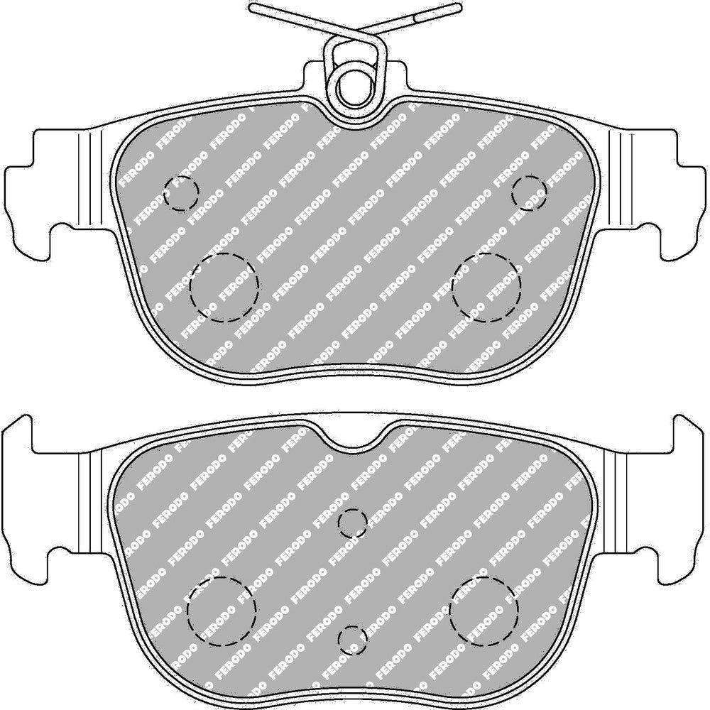 Ferodo DS2500 Brake Pads 123mm x 52.5mm FCP5356H - Rear