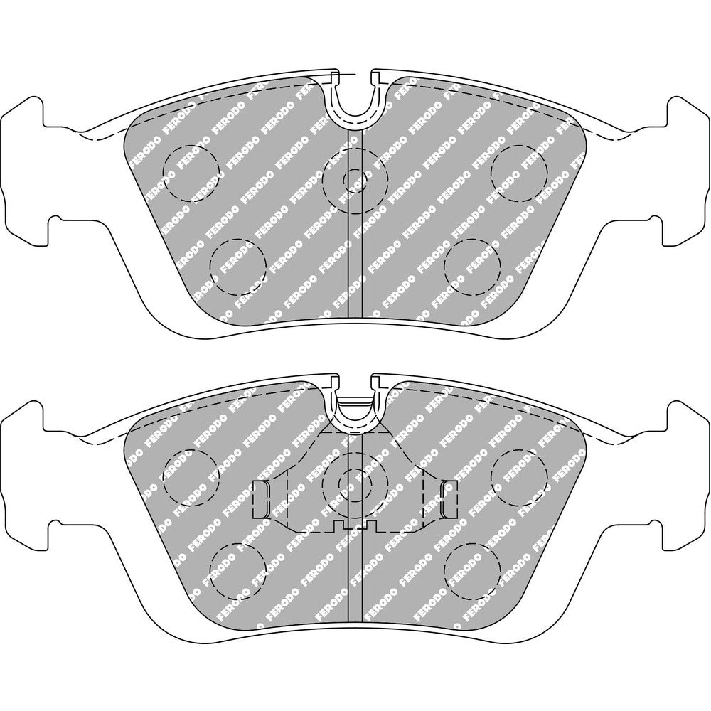Ferodo DS1.11 Brake Pads 151.5mm x 58mm FCP725W - Front