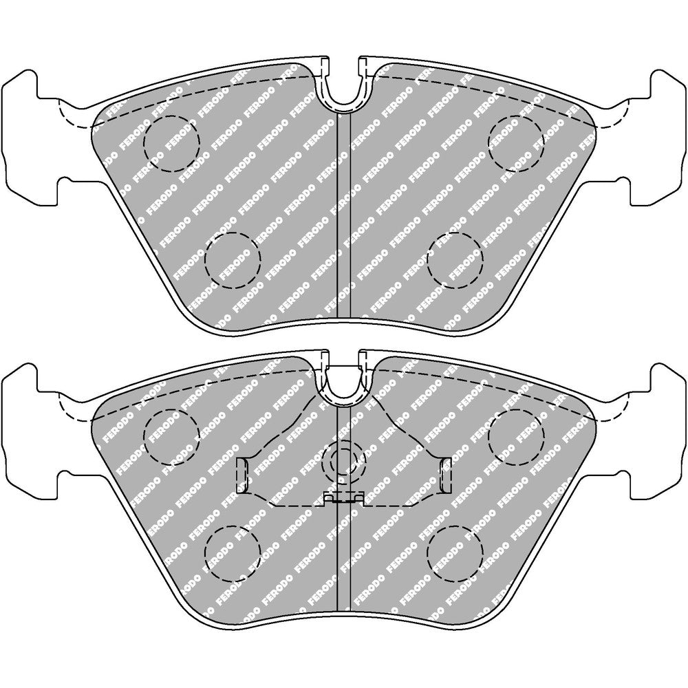 Ferodo DS2500 Brake Pads 156.5mm x 64.4mm FCP779H - Front