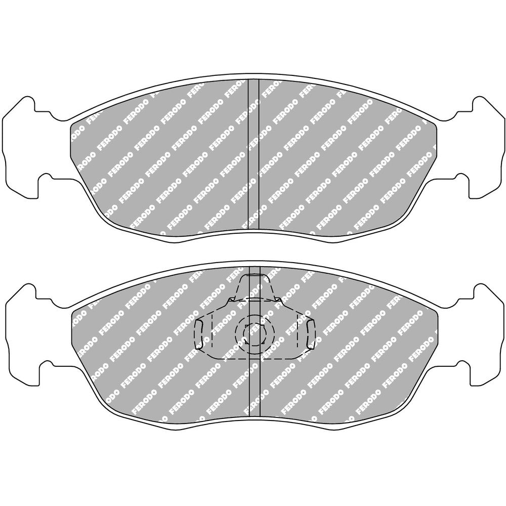 Ferodo DS3.12 Brake Pads 141.5mm x 47.8mm FCP876G - Front