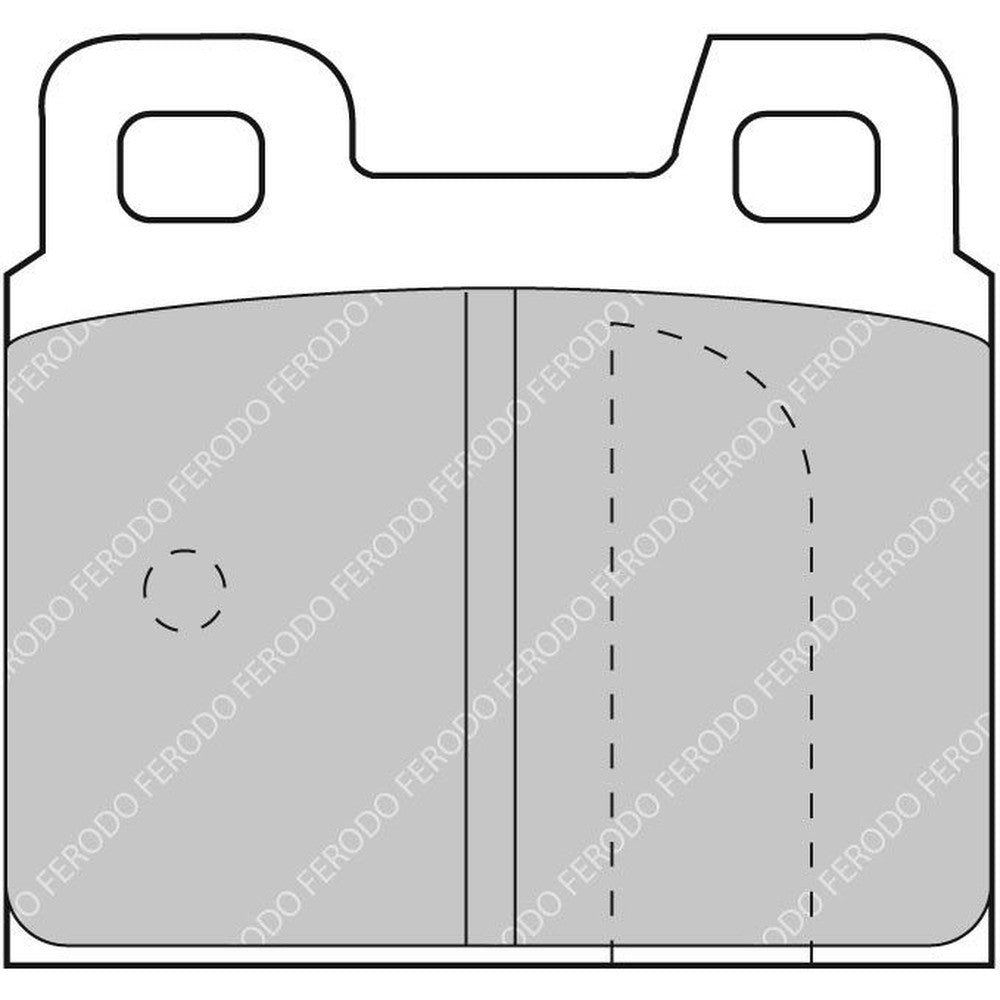 Ferodo DS3000 Brake Pads 55.7mm x 53mm FCP93R - Rear