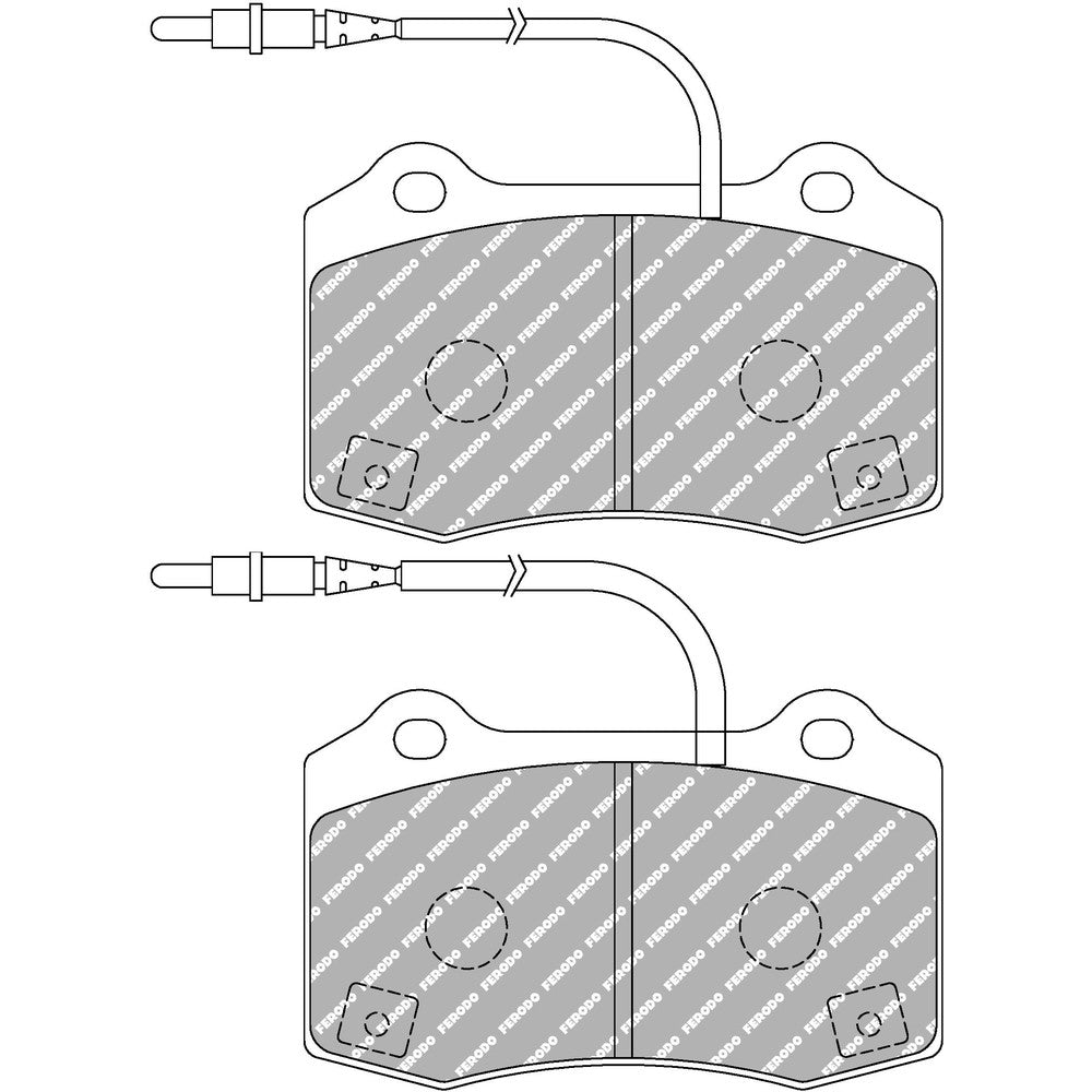 Ferodo DS Performance Brake Pads 109.8mm x 68.8mm FDS1379 - Front