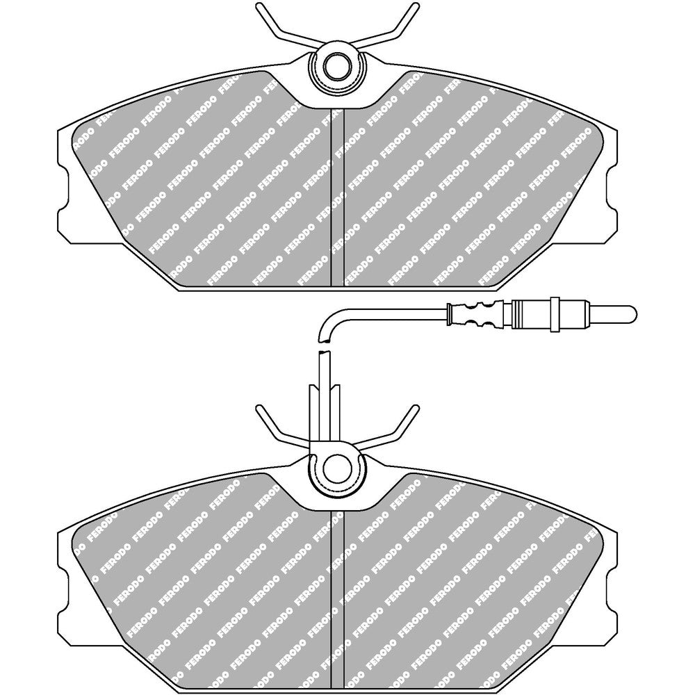Ferodo DS Performance Brake Pads 129.9mm x 55mm FDS406 - Front