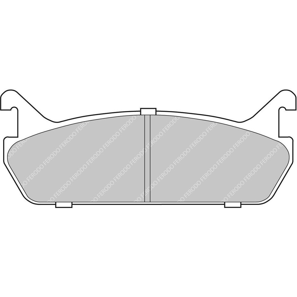Ferodo DS Performance Brake Pads 100mm x 39mm FDS654 - Rear