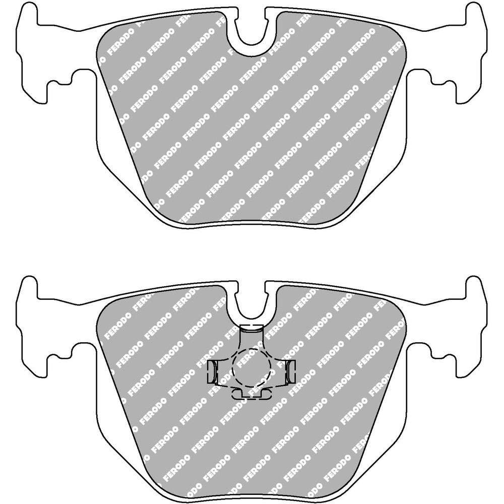 Ferodo DS Performance Brake Pads 123mm x 59.4mm FDS857 - Rear