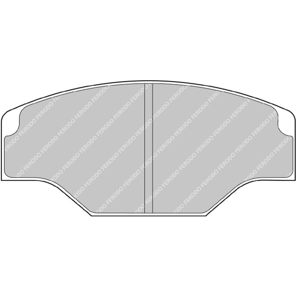 Ferodo DS2500 Brake Pads 113.5mm x 52mm FRP201H - Front