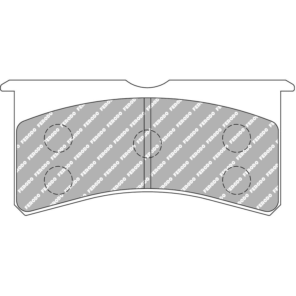 Ferodo DS2500 Brake Pads 133.2mm x 61mm FRP3097H - Front