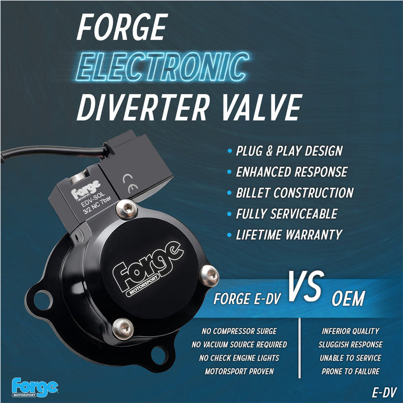 Forge Motorsport E-DV Atmospheric Dump Valve Toyota GR Yaris Corolla 20+