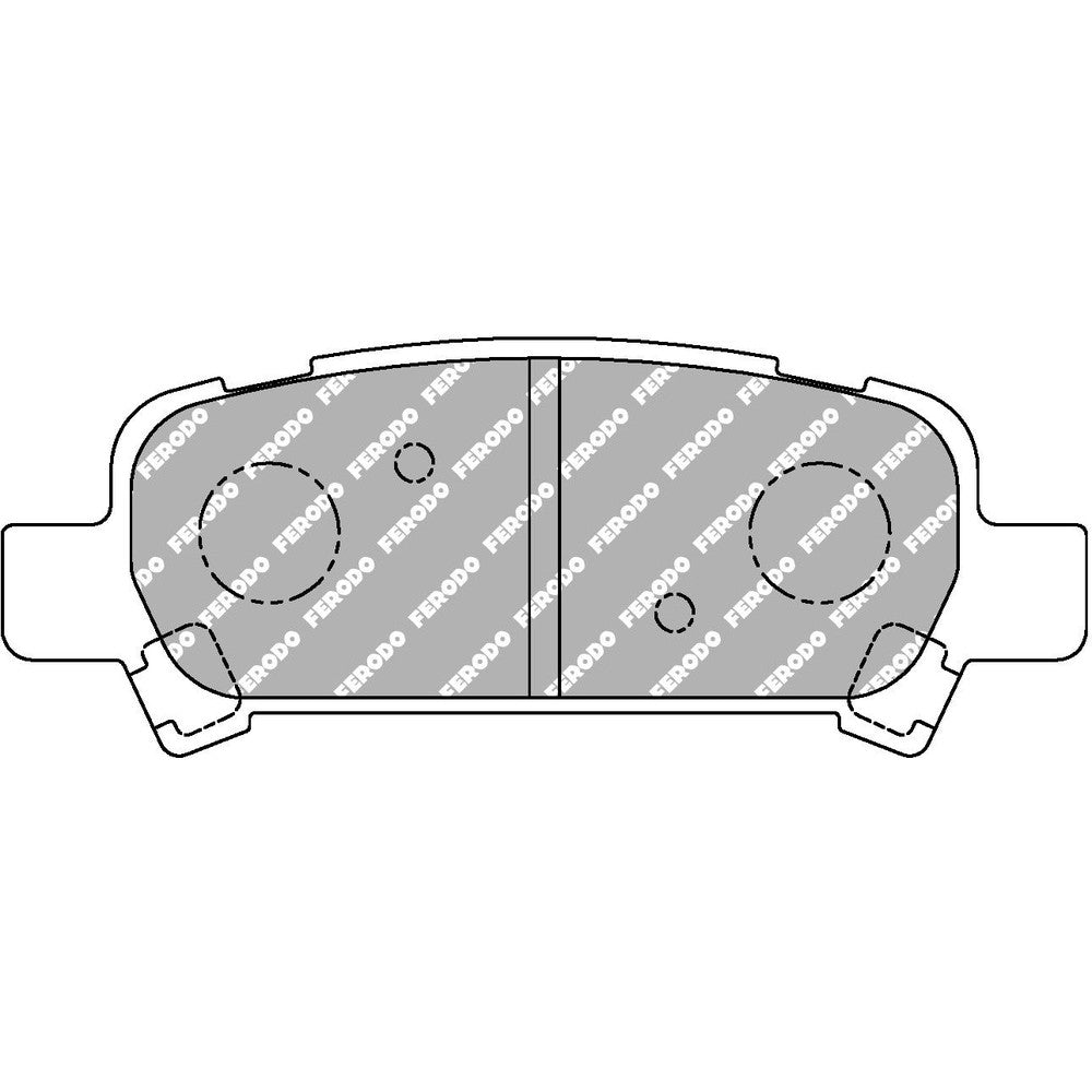 Ferodo DS2500 Brake Pads 108.4mm x 41.9mm FCP1333H - Rear