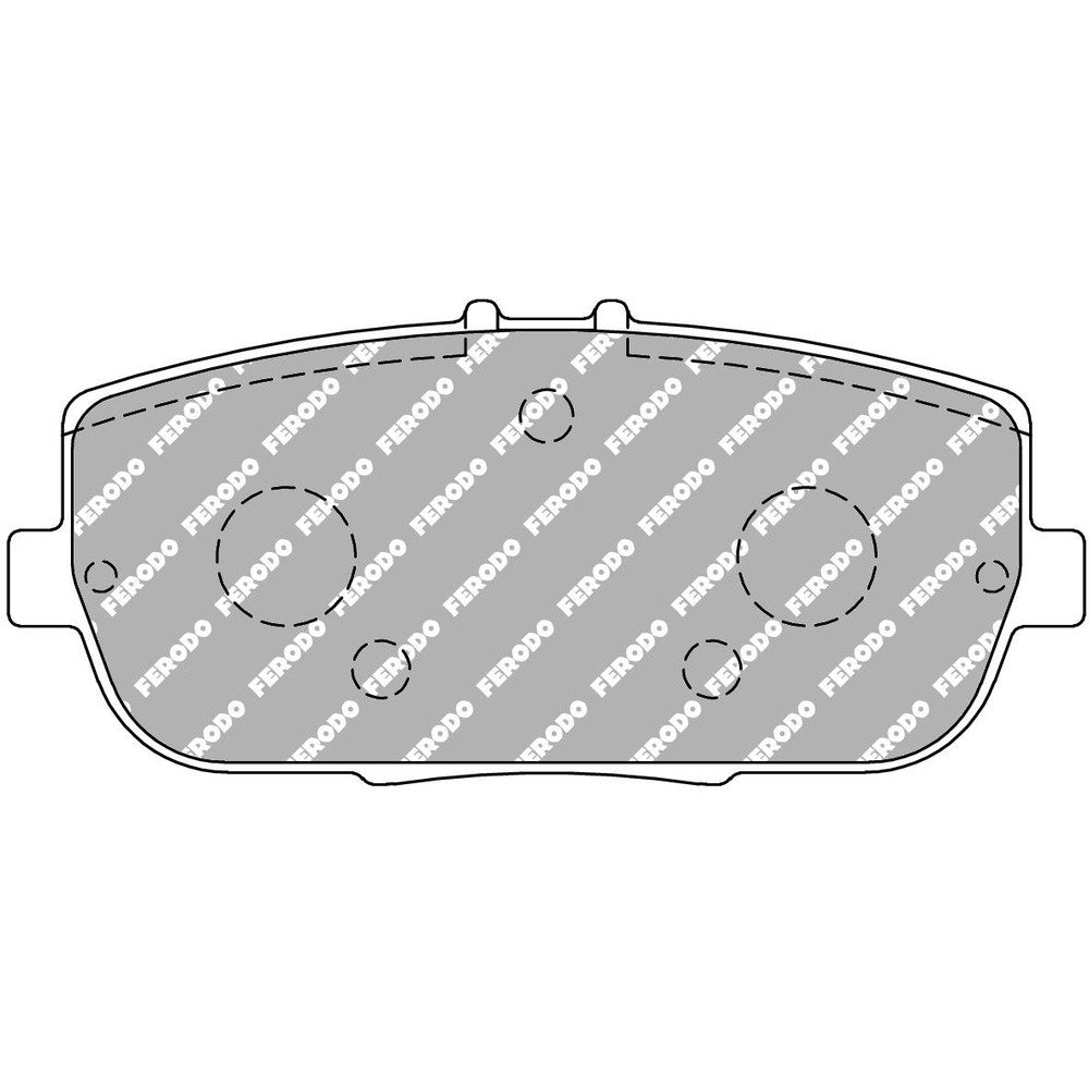 Ferodo DS2500 Brake Pads 99.6mm x 44.7mm FCP1894H - Rear