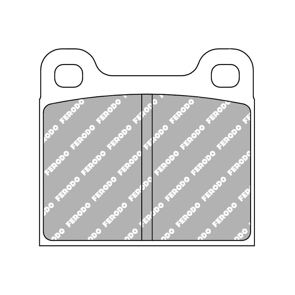 Ferodo DS2500 Brake Pads 61.8mm x 56.6mm FCP2H
