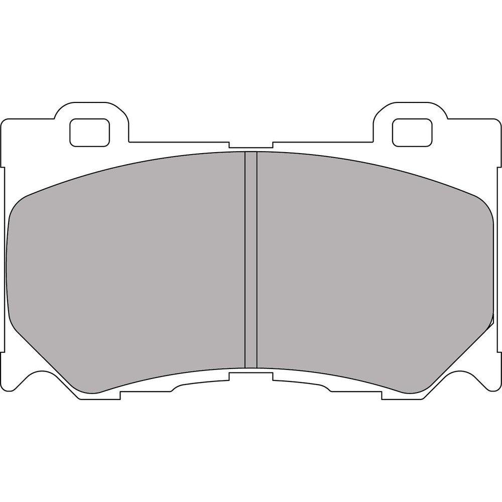 Ferodo DS3.12 Brake Pads 127.3mm x 75mm FCP4172G - Front