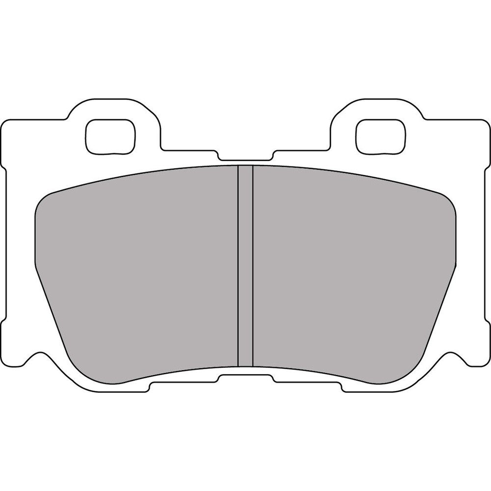 Ferodo DS2500 Brake Pads 99.7mm x 60mm FCP4173H - Rear