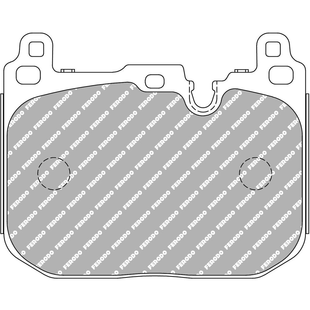 Ferodo DS2500 Brake Pads 114.74mm x 91.2mm FCP4611H - Front