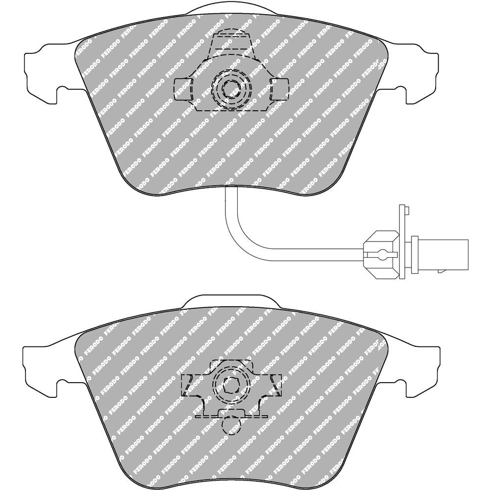 Ferodo DS Performance Brake Pads 156.5mm x 72.8mm FDS1629 - Front