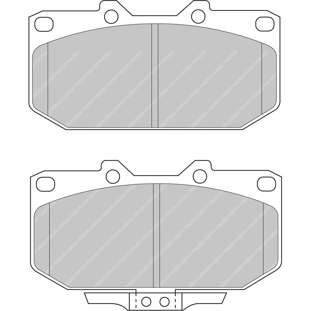 Ferodo DS Performance Brake Pads 119.2mm x 62mm FDS986 - Front