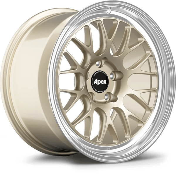 Apex ML-10RT Forged Touring Line Wheels Gloss Motorsport Gold With Machined Lip 18x9 ET30 5x120 - CLEARANCE
