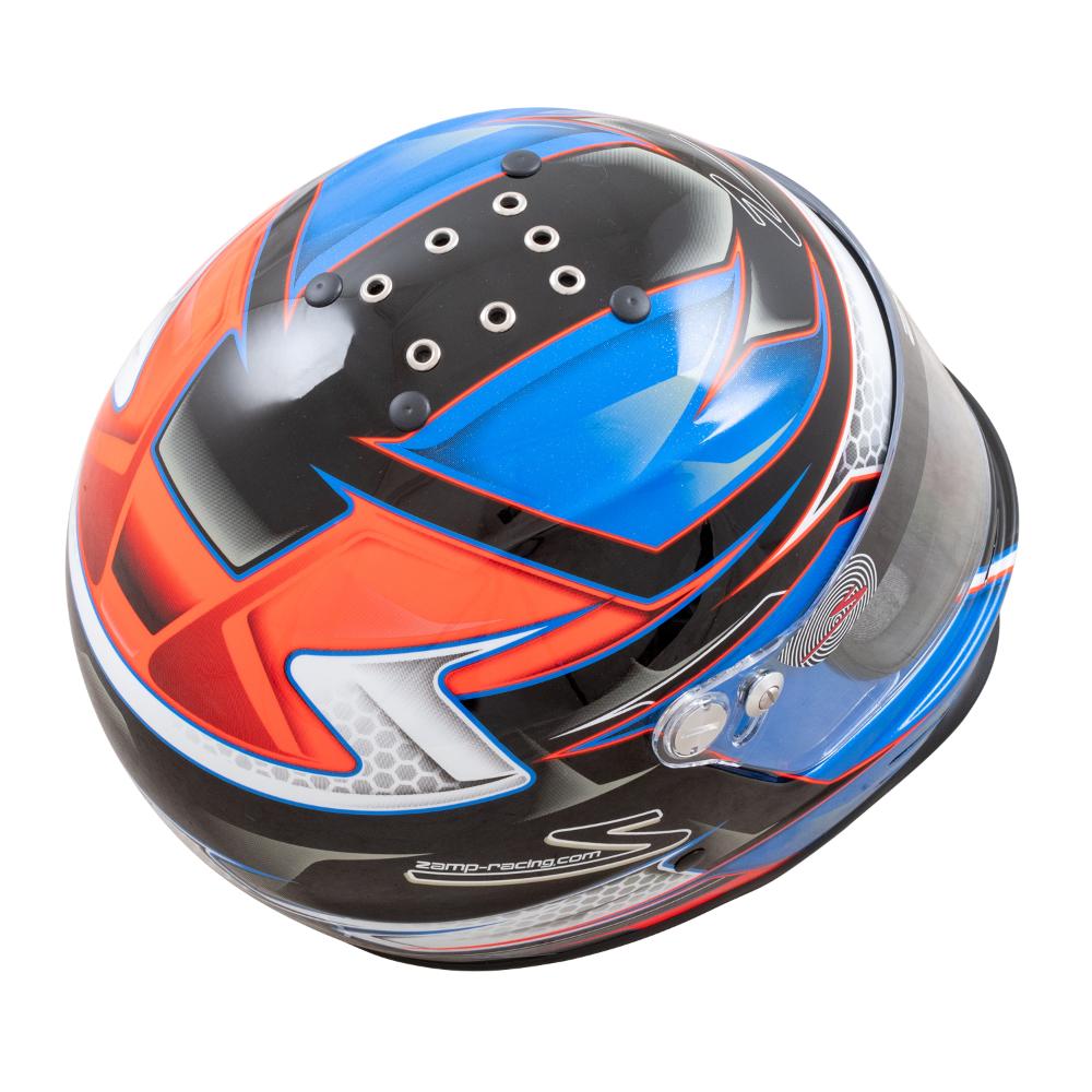Zamp RZ 42 Youth Helmet SNELL CMR2016 - Orange / Blue
