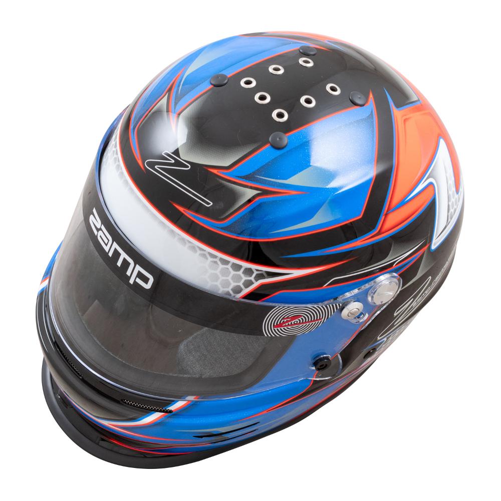 Zamp RZ 42 Youth Helmet SNELL CMR2016 - Orange / Blue