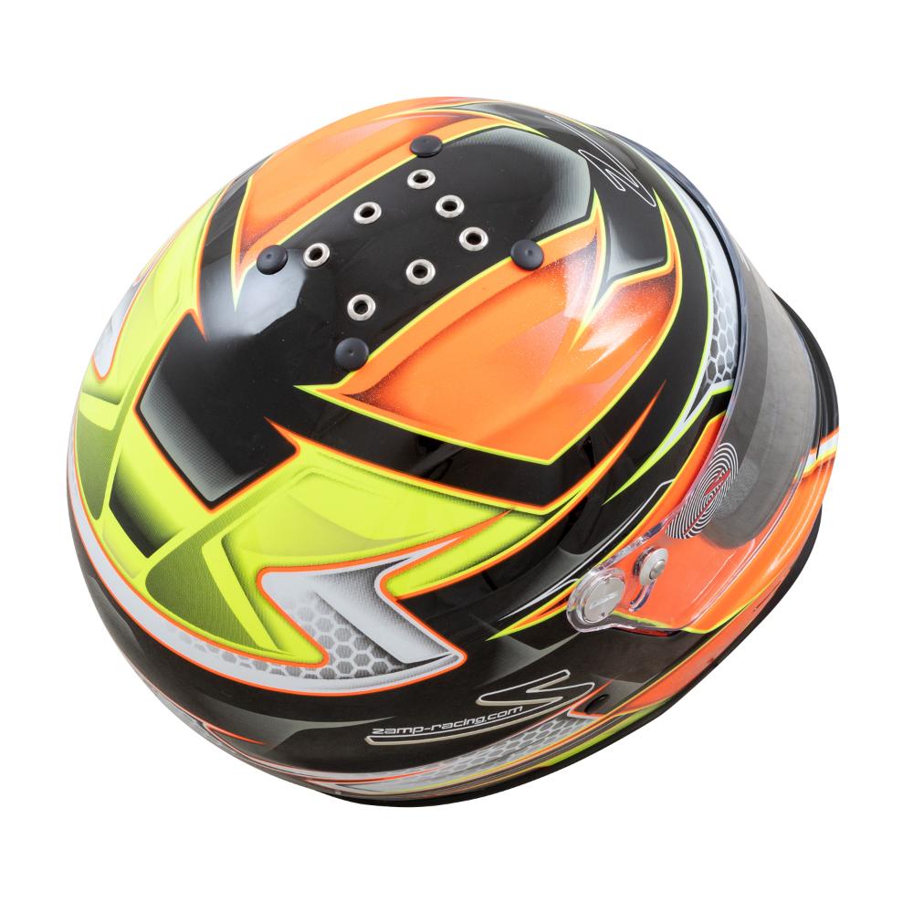 Zamp RZ 42 Youth Helmet SNELL CMR2016 - Orange / Yellow