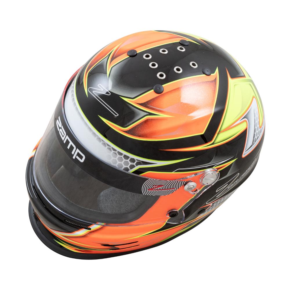 Zamp RZ 42 Youth Helmet SNELL CMR2016 - Orange / Yellow