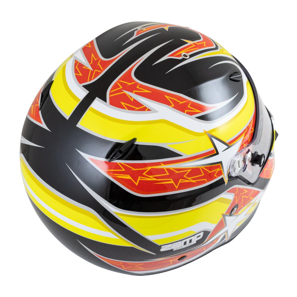 Zamp ZR-72 Helmet FIA 8859-2015/Snell SA2020 - Black / Red / Orange