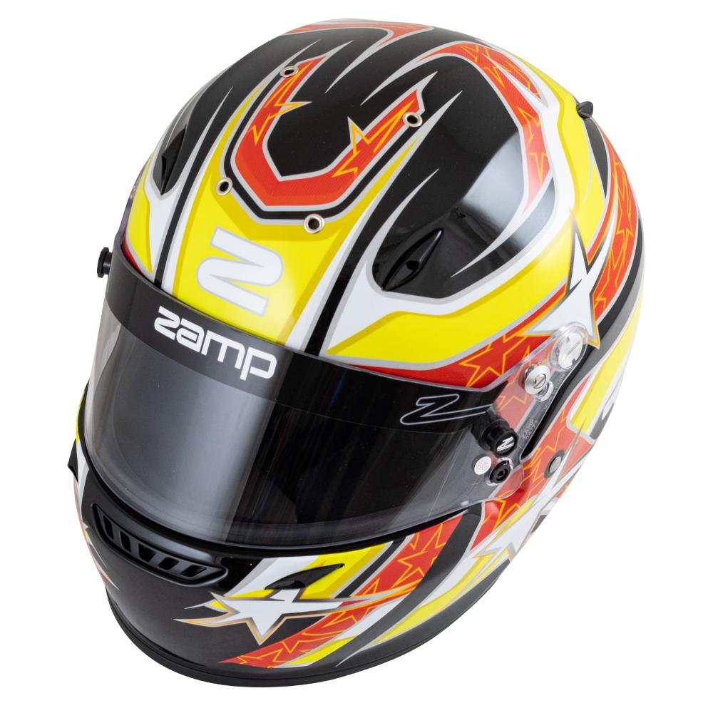 Zamp ZR-72 Helmet FIA 8859-2015/Snell SA2020 - Black / Red / Orange